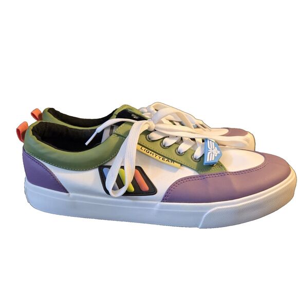 Ground Up Other - Disney Pixar Buzz Lightyear Shoes Mens Size 10 Toy Story Green Purple Sneakers